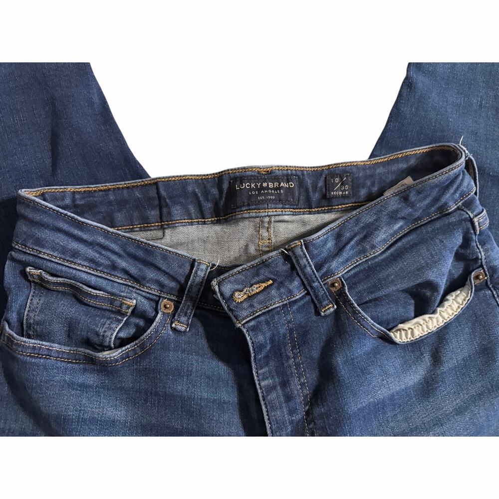 Lucky skinny dark wash sz 10